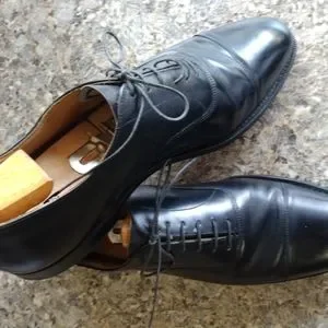 Church\'s Men\'s Black Custom Grade England Captoe Laceup Oxford Size 11C Churchs | Shoes | Churchs Mens Black Custom Grade England  main image 3